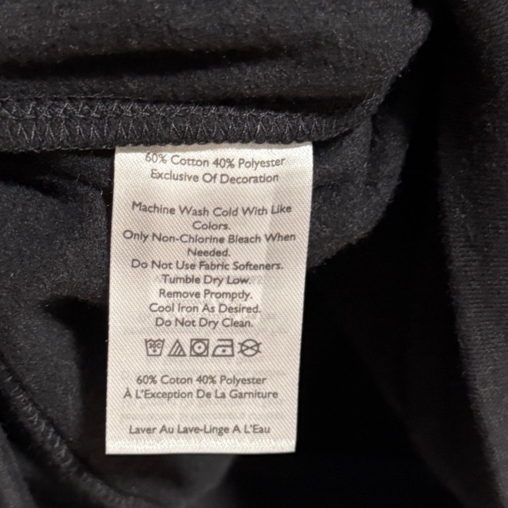 Eddie Bauer Mens Camp Fleece Pullover Hoodie Black Medium NWT - Picture 4 of 6